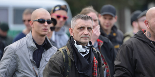 Olaf Ogorek beim Naziaufmarsch am 1. Mai 2014 in Dortmund