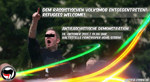 Dem rassistischen Volksmob in Essen-Frintrop entgegentreten!