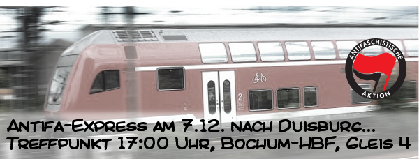 Beteiligt euch an der gemeinsamen Anreise aus Bochum