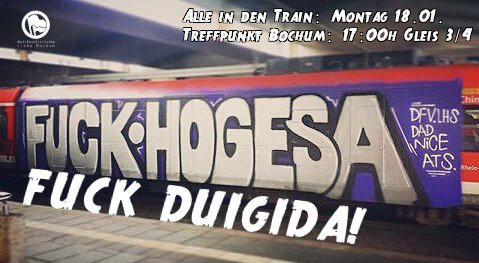 Fuck HoGeSa, Fuck Dugida - Am Montag nach Duisburg