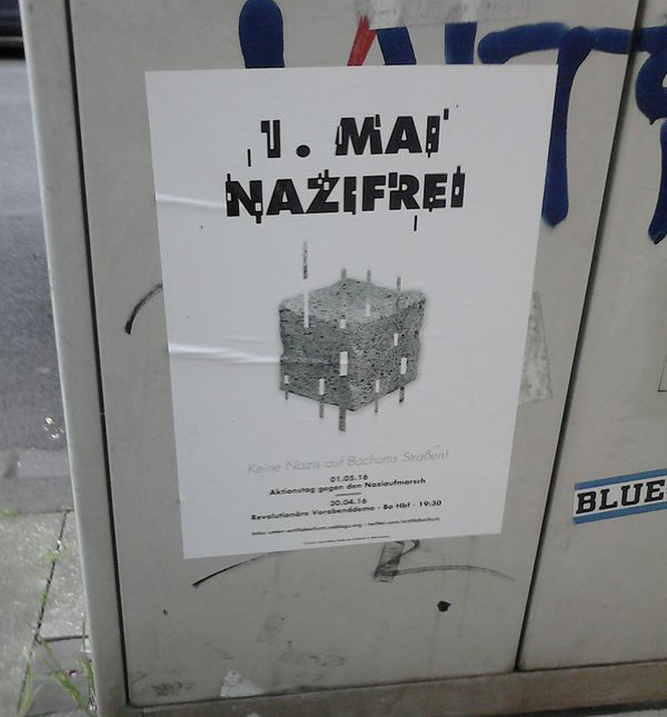 1. Mai Nazifrei - Keine Nazis aufs Bochums Straßen!