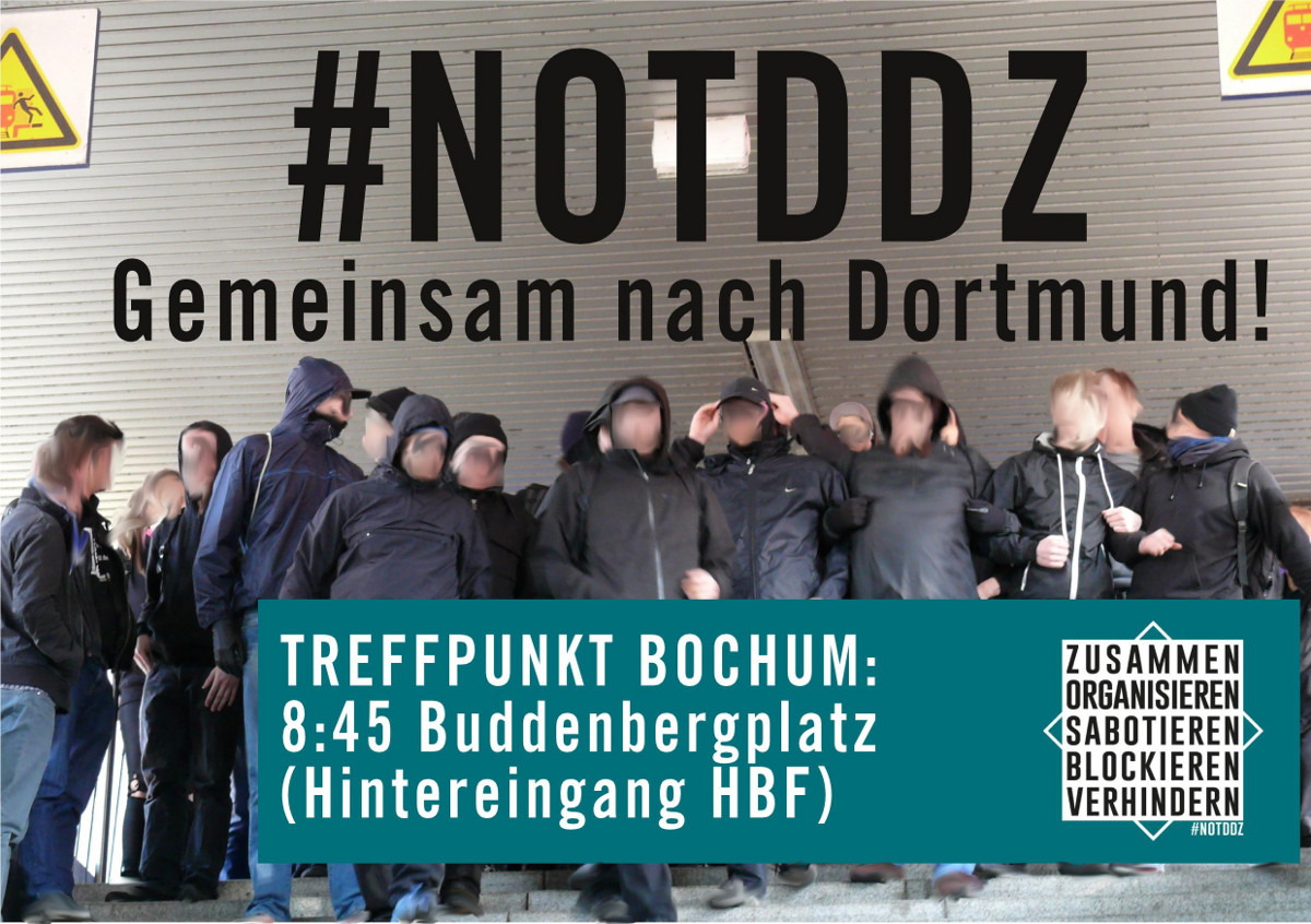 Am Samstag alle nach Dortmund - Beteiligt euch an der gemeinsamen Anreise aus Bochum