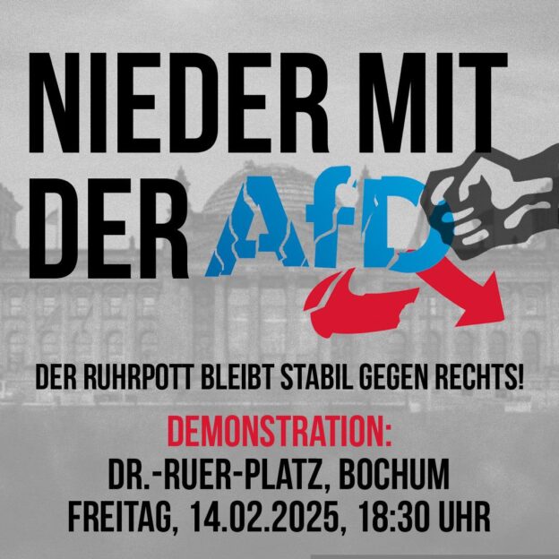 Nieder mit der AfD und ihren Verbündeten! | Infoportal Antifaschistischer Gruppen aus Bochum